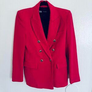Zara hot pink classic fit blazer